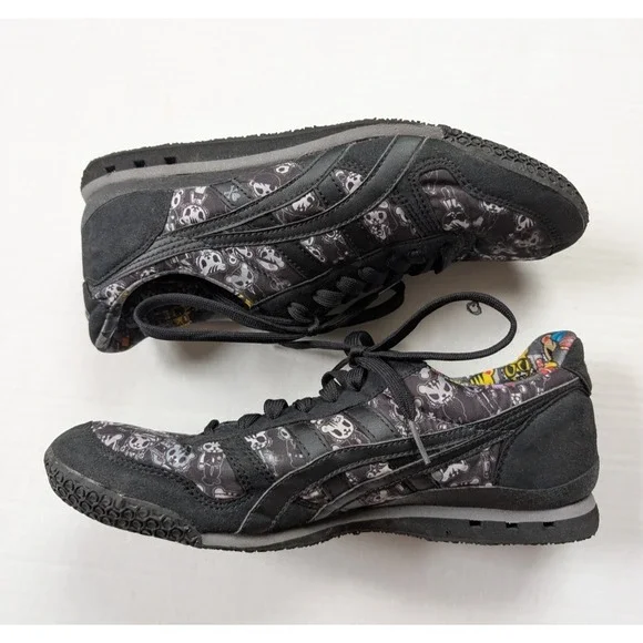 Onitsuka Tiger x Tokidoki Mens 9 Black Ultimate 81 D53AQ-9090 Cartoon Print - Picture 2 of 12